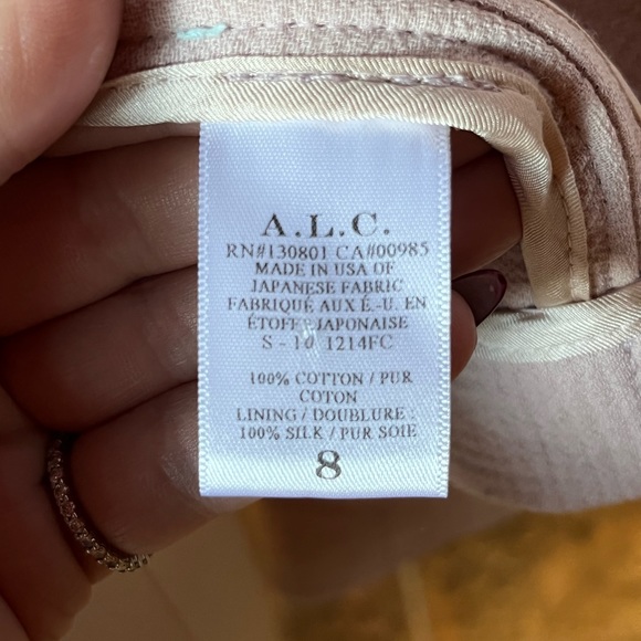 ALC Blush Moto  jacket size 8 - Picture 6 of 9